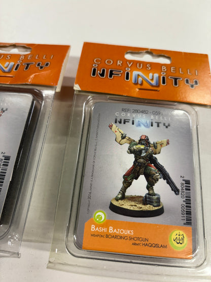 Haqqislam Bashi Bazouks Set Of Two Cast Metal Miniatures, Corvus Belli, Infinity, 2016 BNIB