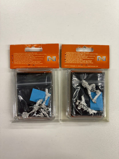 Haqqislam Bashi Bazouks Set Of Two Cast Metal Miniatures, Corvus Belli, Infinity, 2016 BNIB