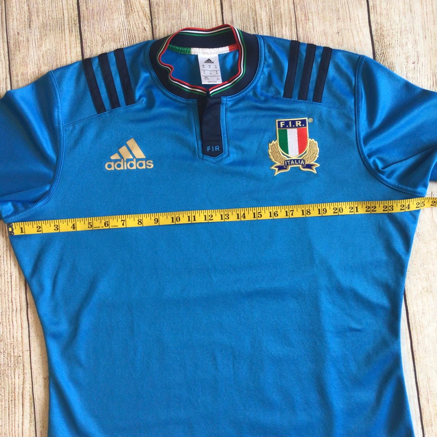 Adidas Blue Italy Rugby Union Shirt Size XL