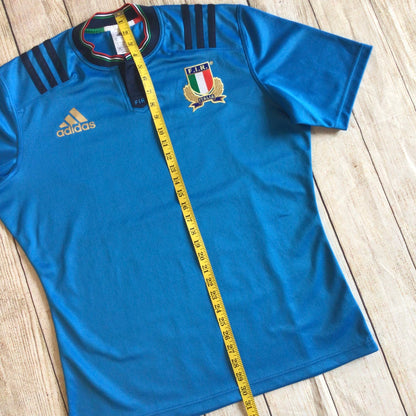 Adidas Blue Italy Rugby Union Shirt Size XL