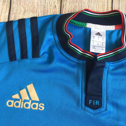 Adidas Blue Italy Rugby Union Shirt Size XL