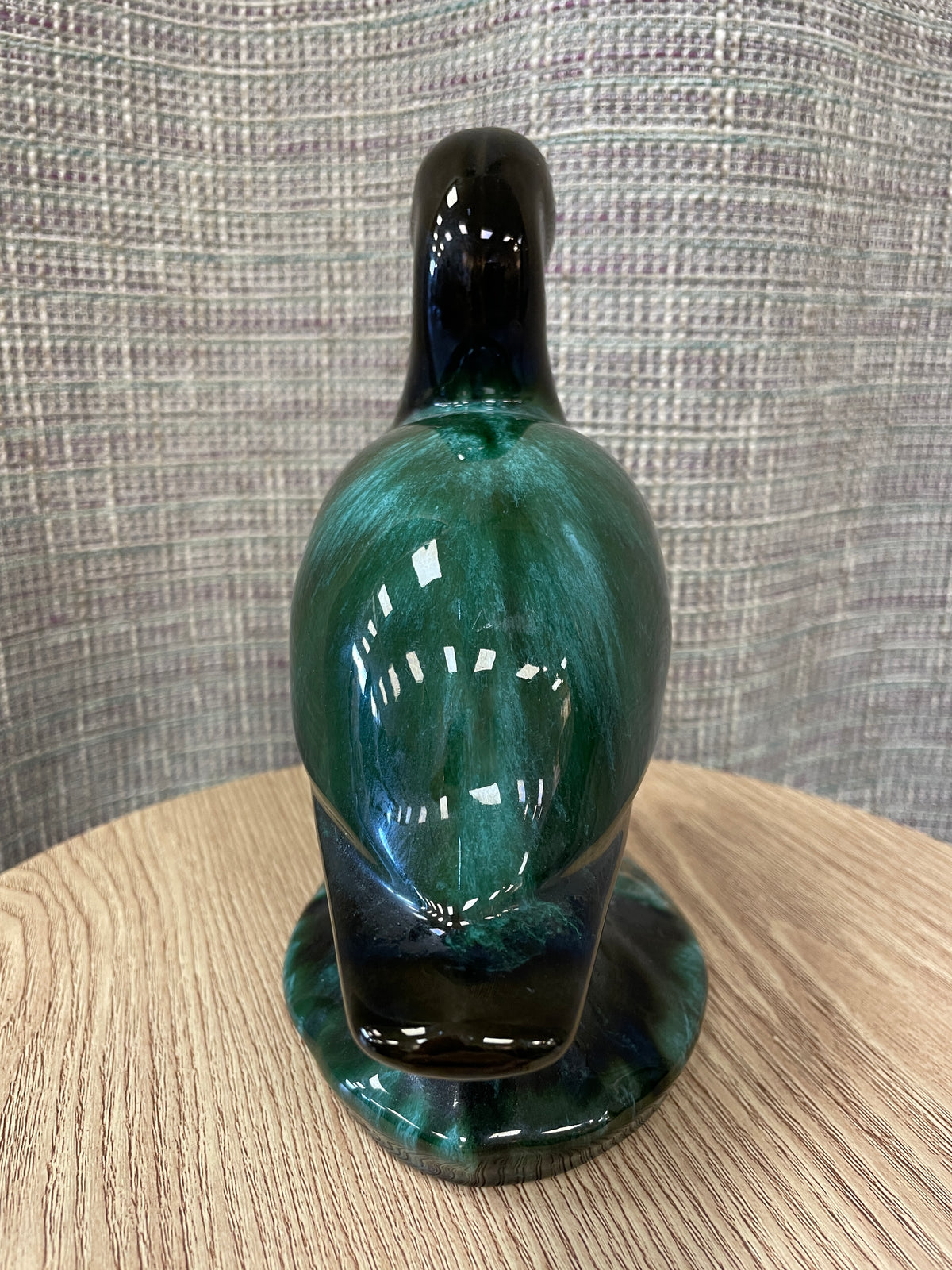 Blue Mountain Pottery Large Green Duck Ornament