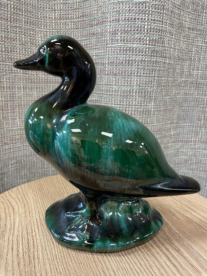 Blue Mountain Pottery Large Green Duck Ornament