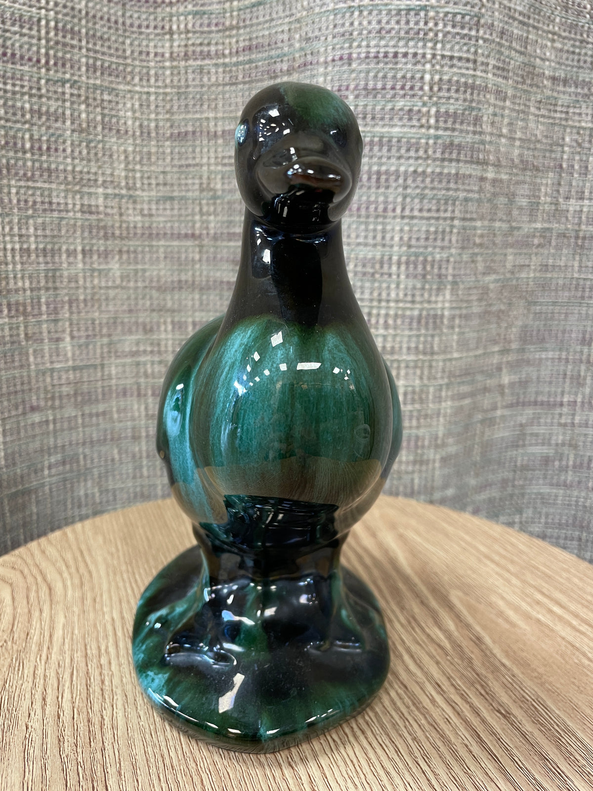 Blue Mountain Pottery Large Green Duck Ornament