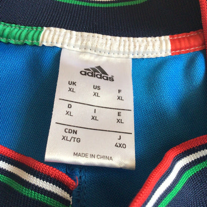 Adidas Blue Italy Rugby Union Shirt Size XL