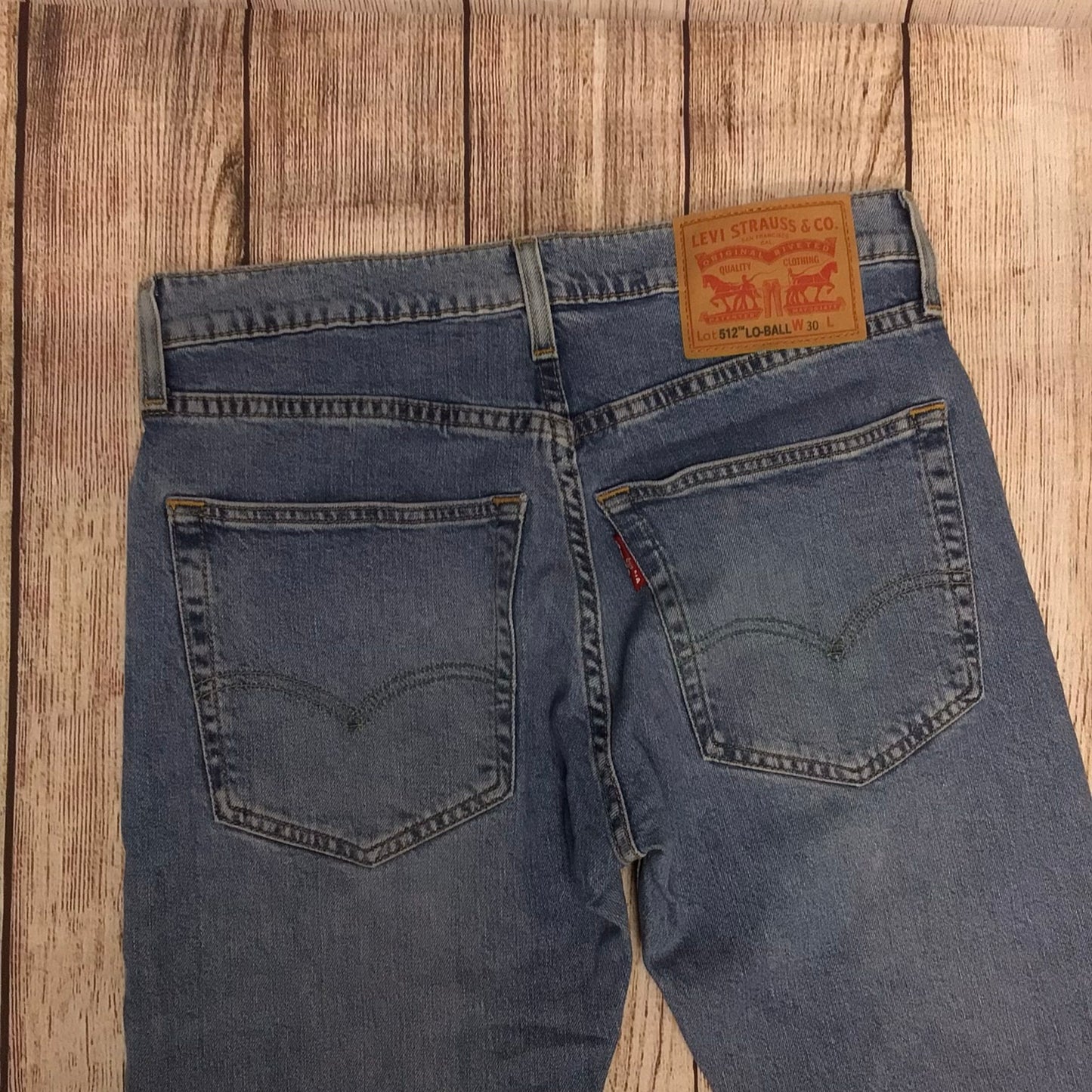 Levi's Blue 512 Lo-Ball Jeans Size W30 Inside Leg 31