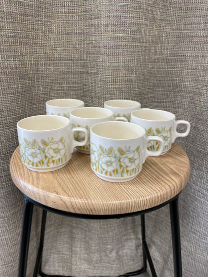 Hornsea Vintage Fleur Teaset For 6 Side Plates, Cups & Saucers