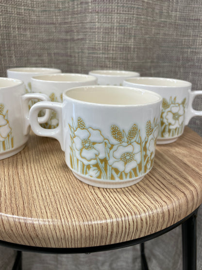 Hornsea Vintage Fleur Teaset For 6 Side Plates, Cups & Saucers