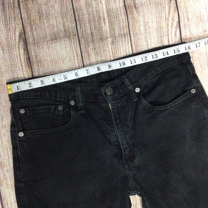 Levi's Dark Grey/Black Straight Leg Jeans Size 31x34