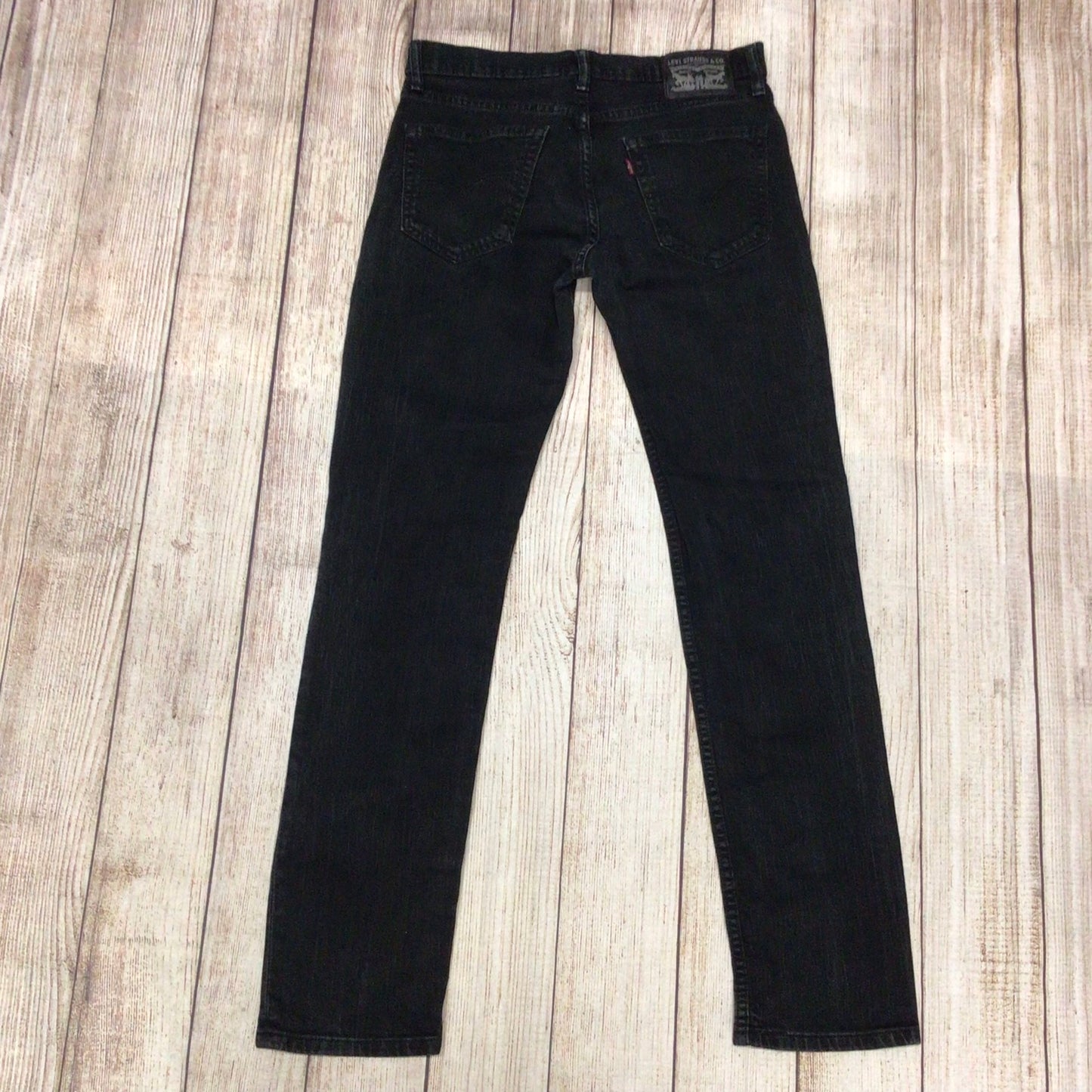 Levi's Dark Grey/Black Straight Leg Jeans Size 31x34