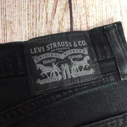 Levi's Dark Grey/Black Straight Leg Jeans Size 31x34