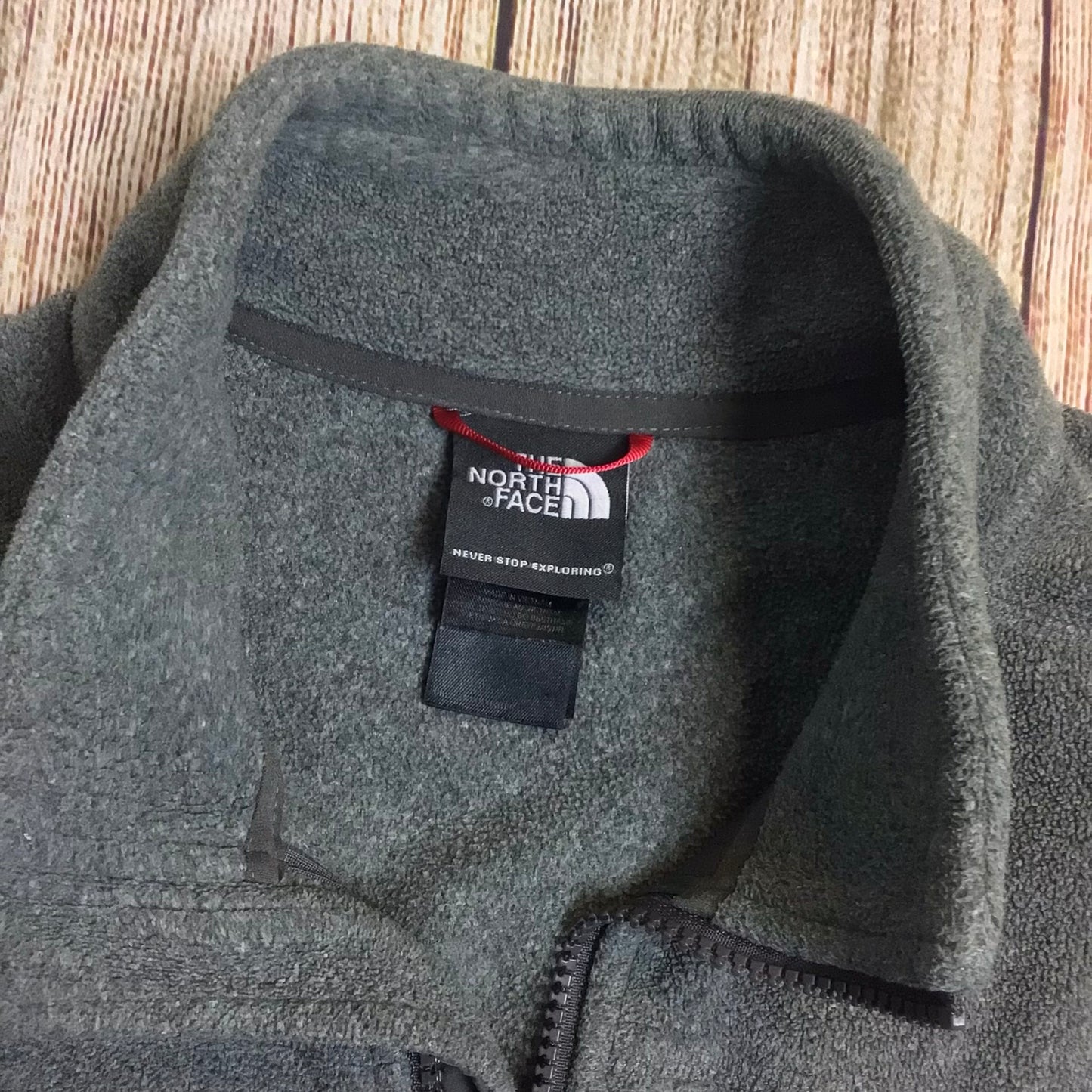 The North Face Grey Full Zip Fleece Size M