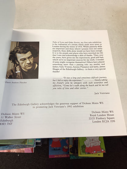 Talks of Love and Other Stories Jack Vettriano 15 May - 6 June 1992 The Edinburgh Gallery