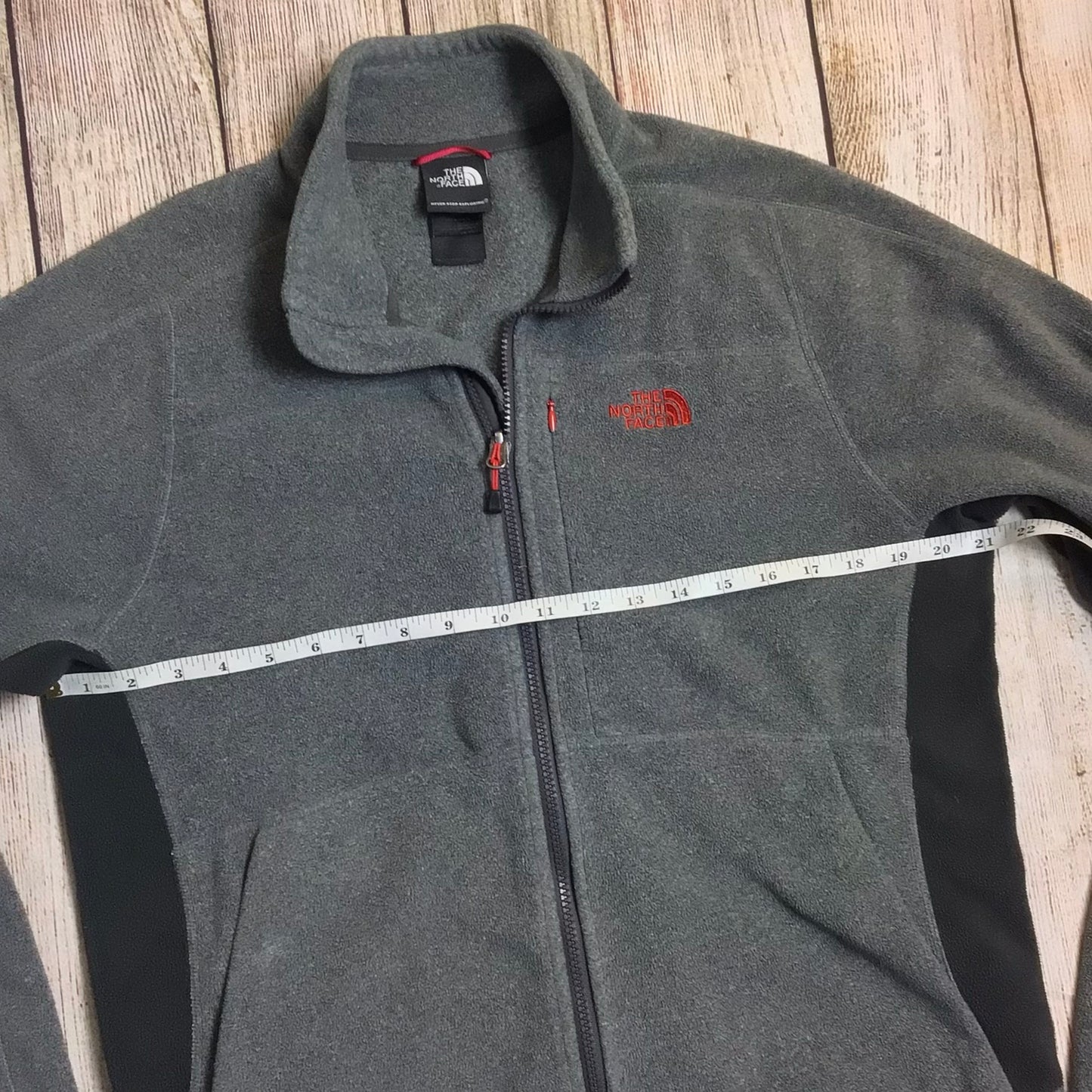 The North Face Grey Full Zip Fleece Size M