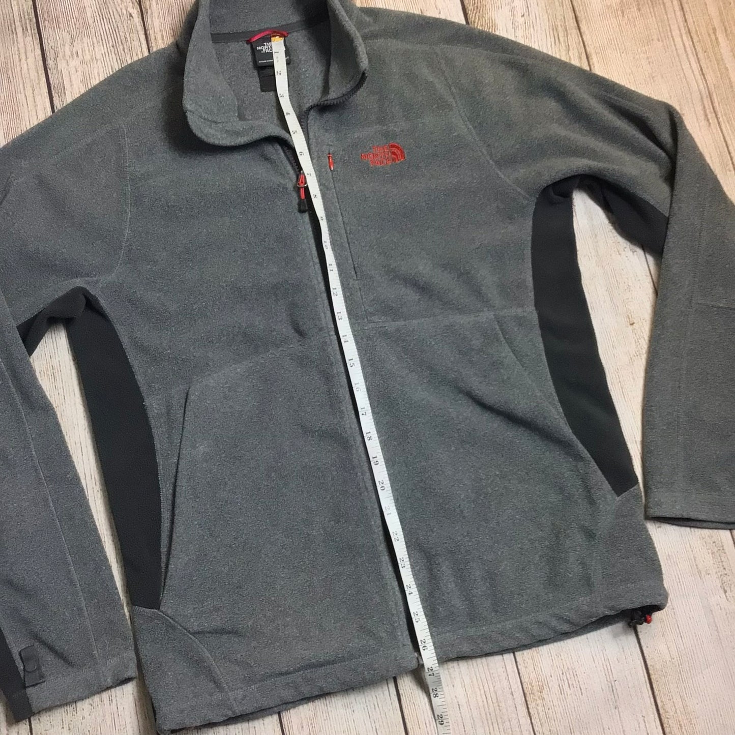 The North Face Grey Full Zip Fleece Size M