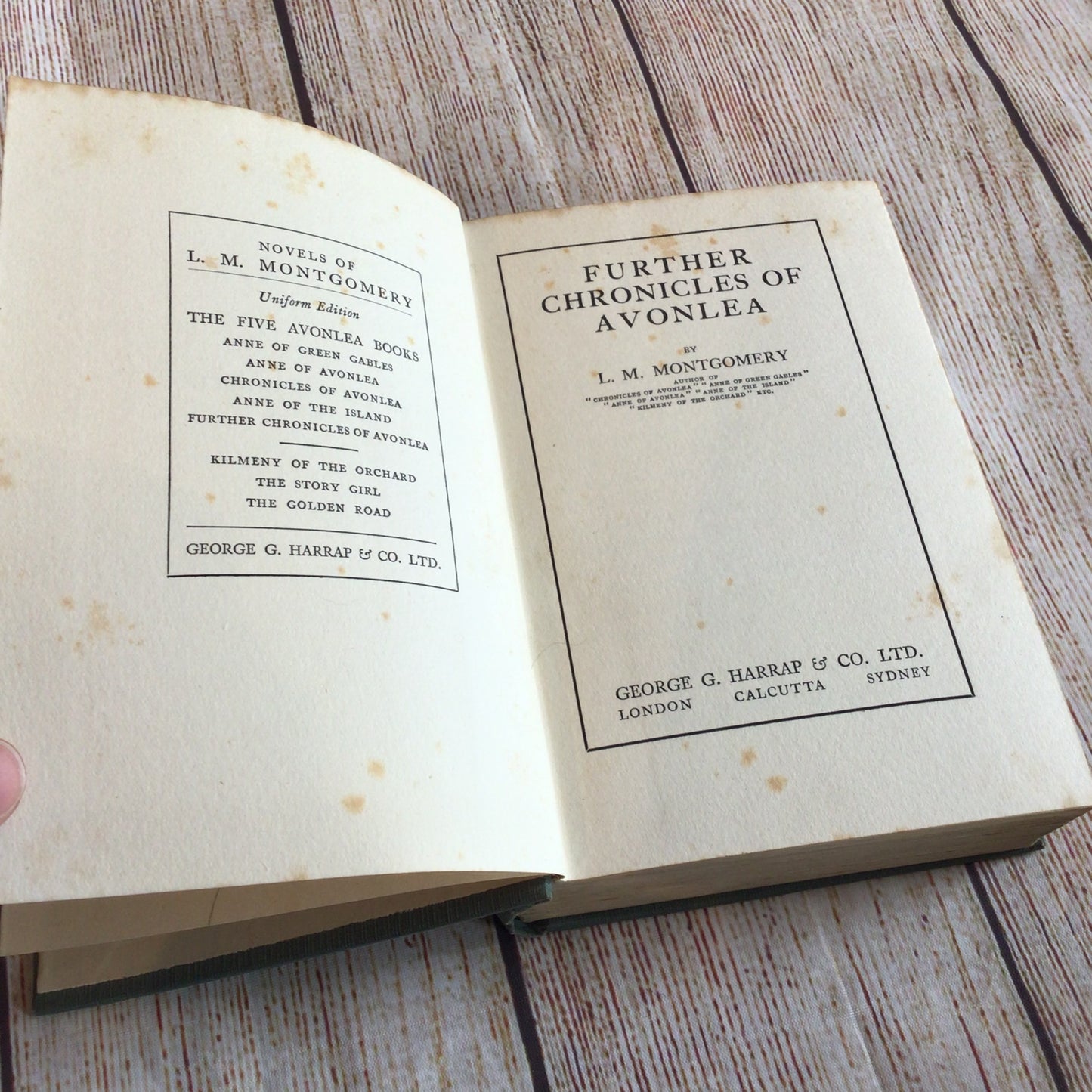 Further Chronicles of Avonlea by LM Montgomery (1925, George G. Harrap)