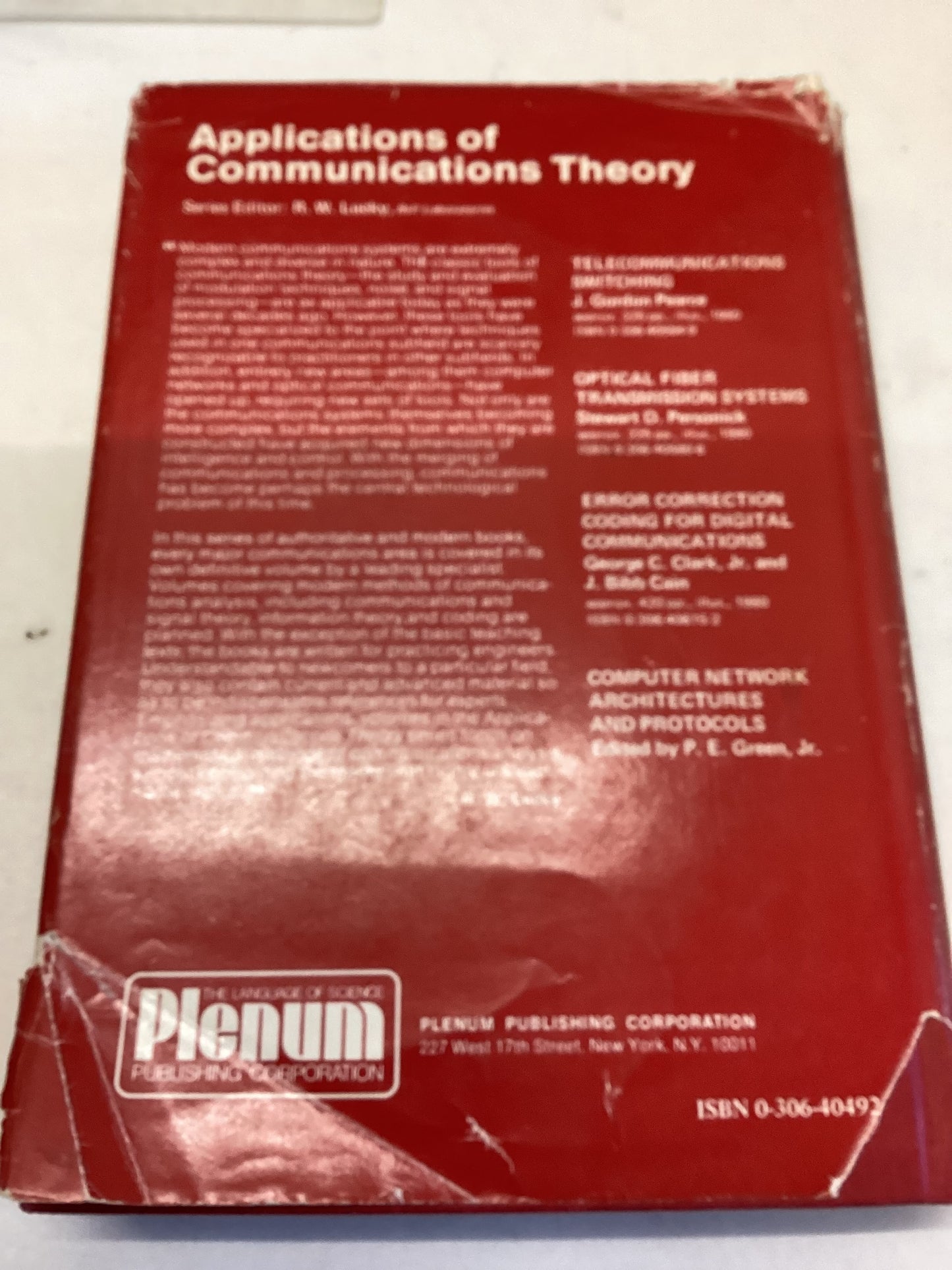 Introduction to Communication Science and Systems John R Pierce and Edward C Posner