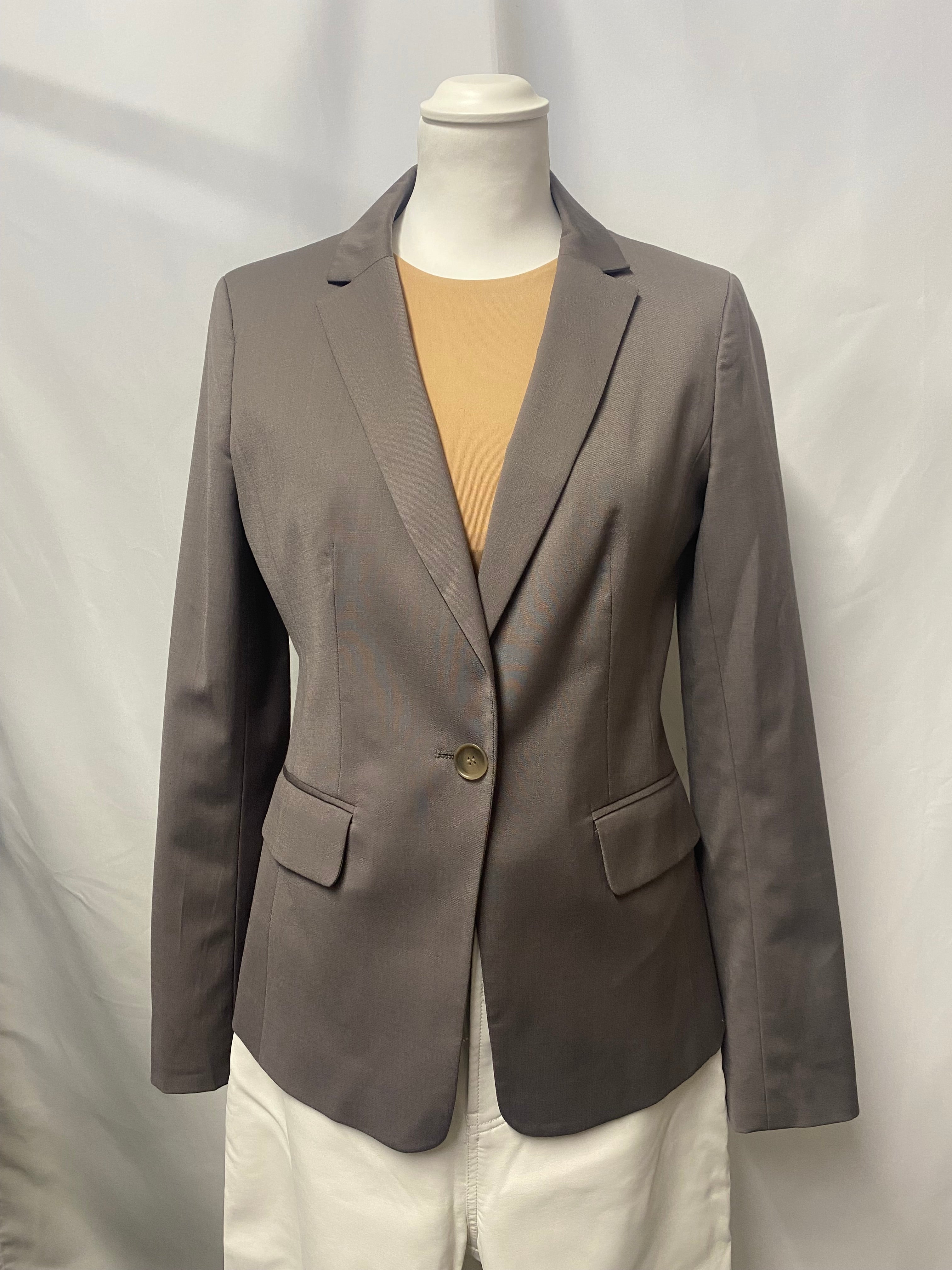 Ann taylor hotsell grey blazer