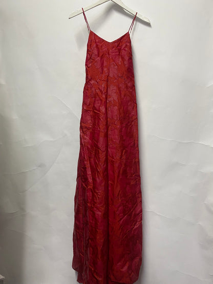 Dries Van Noten Red Silk Dress 10