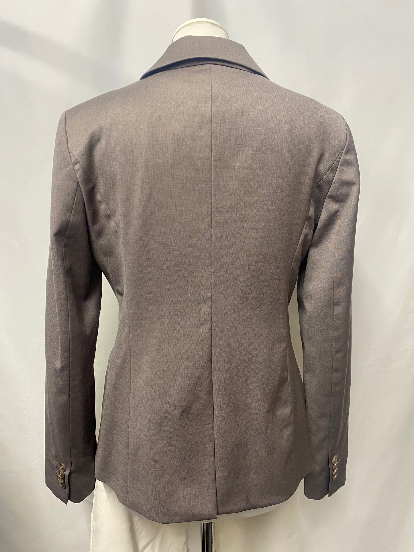 Ann Taylor Grey Fitted Blazer 8