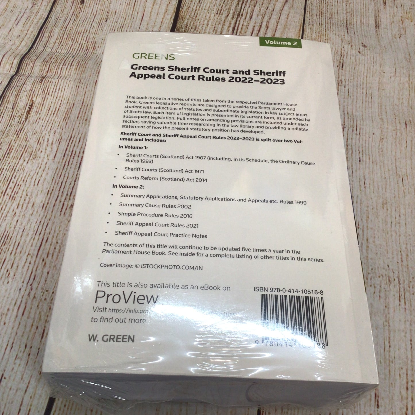 Greens Sheriff Court & Sheriff Appeal Court Rules (22/23) Volume 1 & 2