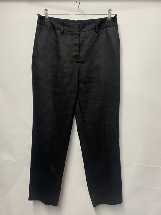 Margaret Howell Black Linen Tailored Trousers 12