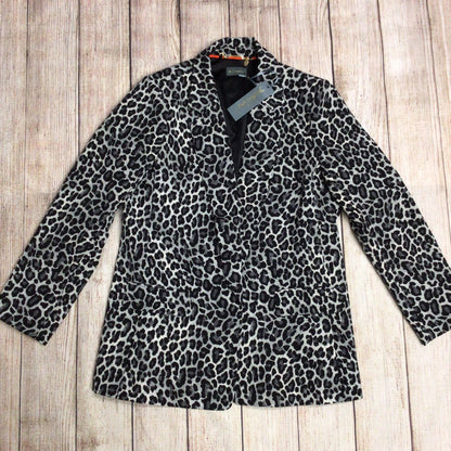 BNWT Ruth Langsford Grey Animal Print Blazer Jacket Size 12