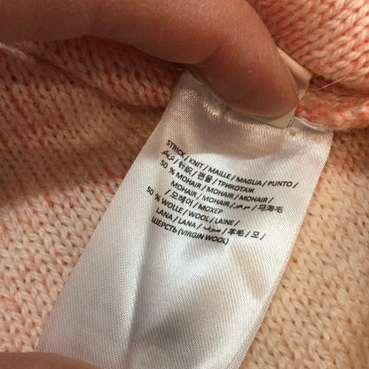 Dorothee Schumacher Pink Orange Sunset Hue Ombre Mohair Wool Cardigan Size 4