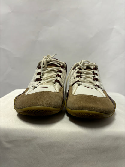 Marc Ecko White, Brown and Burgundy Leather Untld Turf Trainers 10