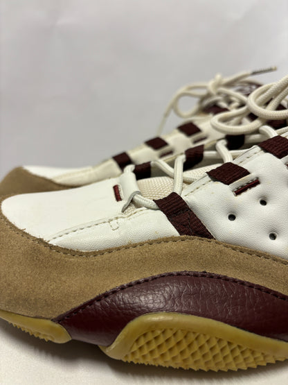 Marc Ecko White, Brown and Burgundy Leather Untld Turf Trainers 10