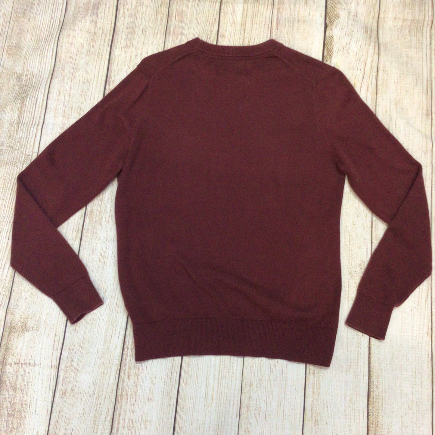 Calvin Klein Jeans Burgundy 100% Cotton Jumper Size XS