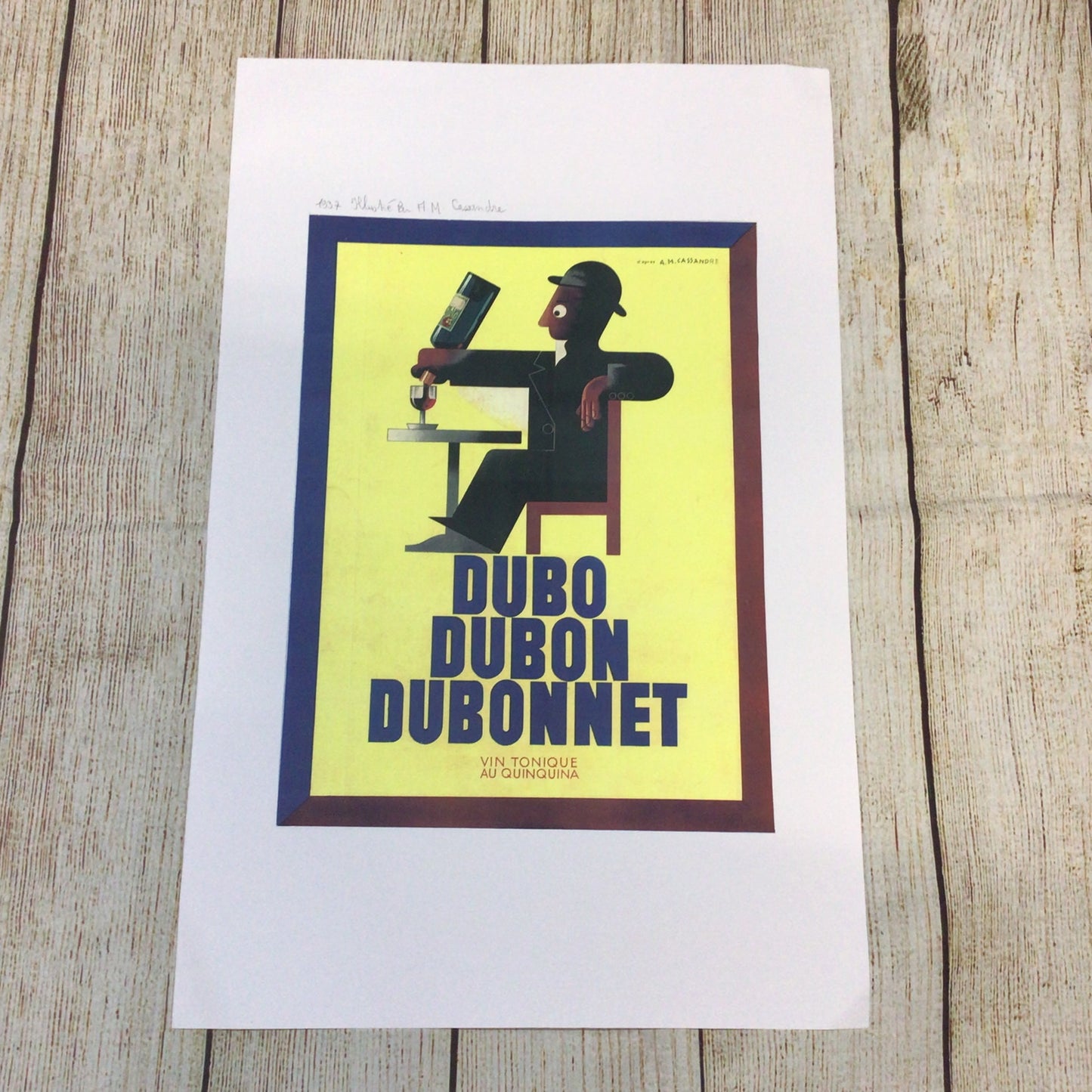 Dubo Dubon Dubonnet, L’Illustration 1937 by A.M. Cassandre