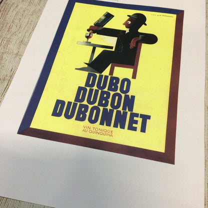 Dubo Dubon Dubonnet, L’Illustration 1937 by A.M. Cassandre