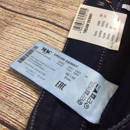 BNWT Mac Jeans Blue Stretch Dream Skinny Jeans Size 36/32