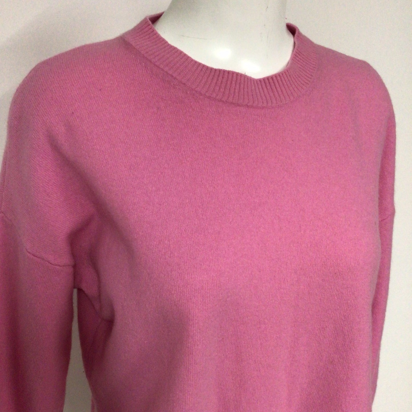 United Colors of Benetton Pink Wool & Cashmere Blend Jumper Size XS