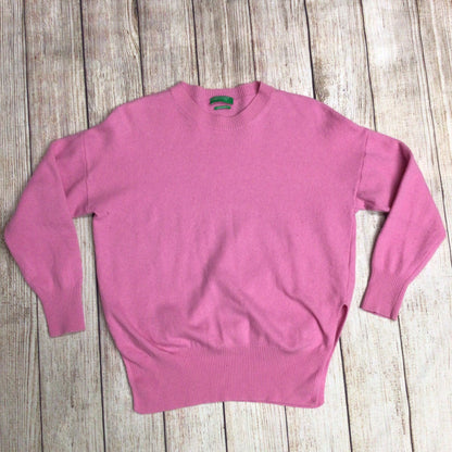 United Colors of Benetton Pink Wool & Cashmere Blend Jumper Size XS