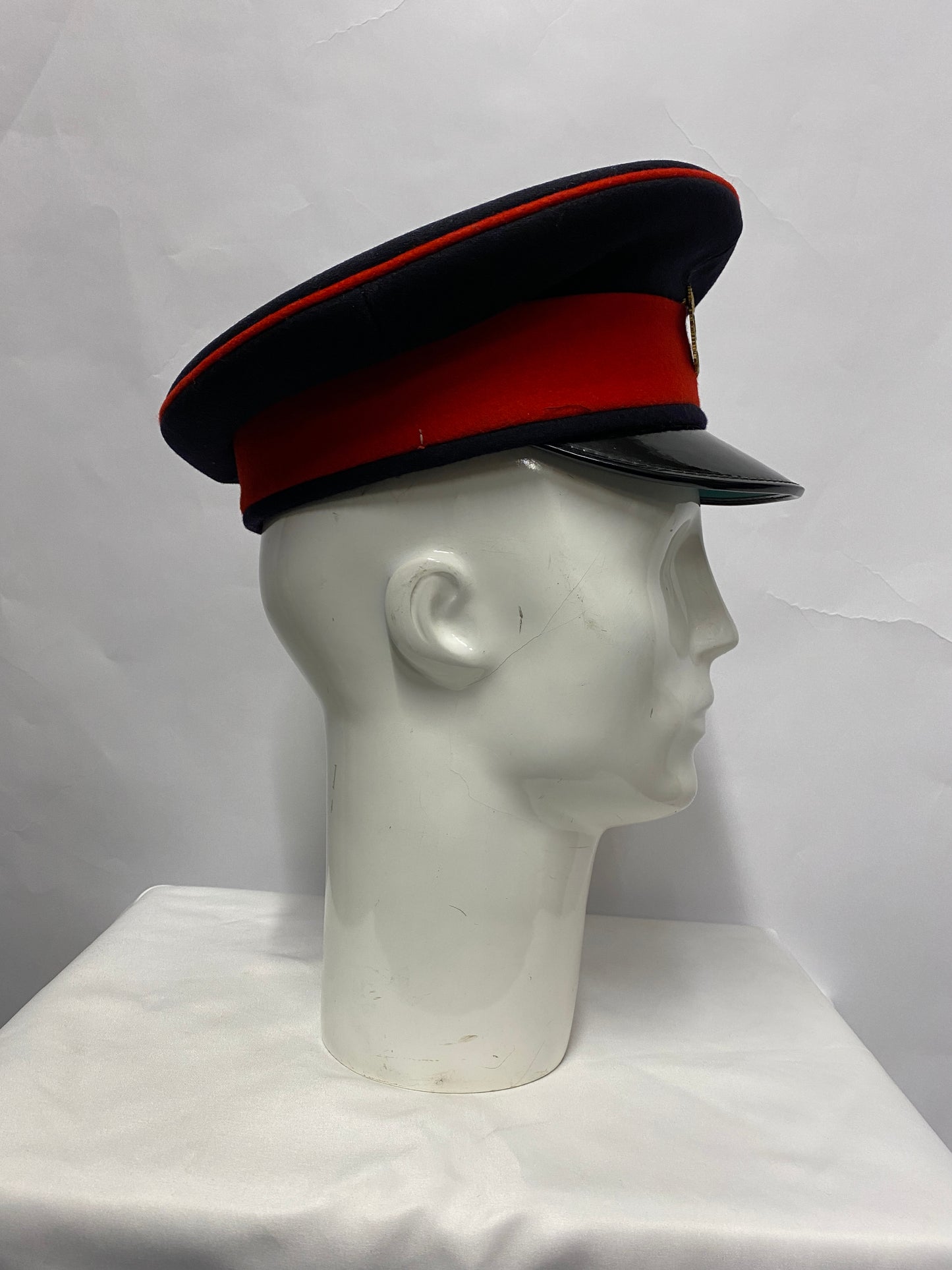 British Corps Of Army Music Navy and Red Dress Uniform Hat 57