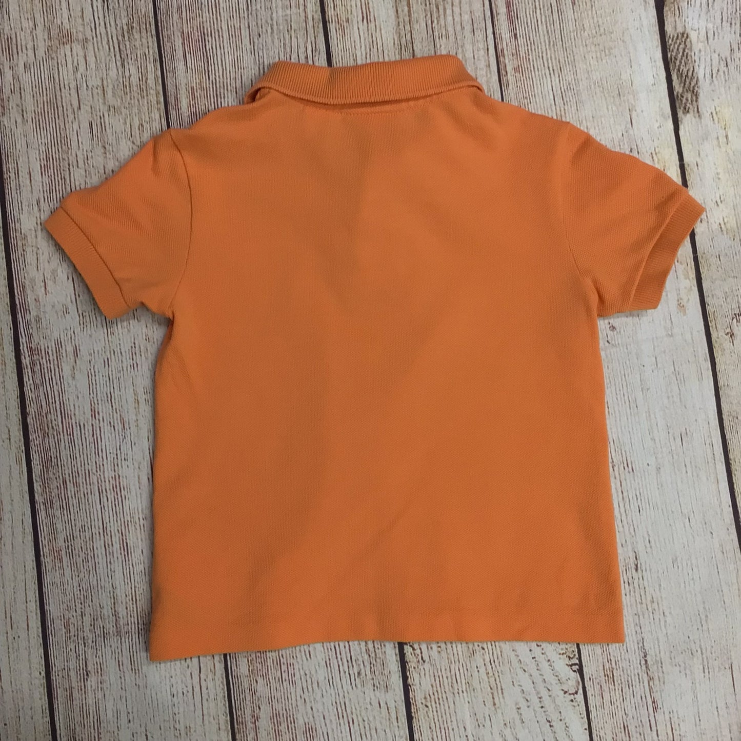 Lacoste Orange 100% Cotton Polo Shirt Top Age 3yrs