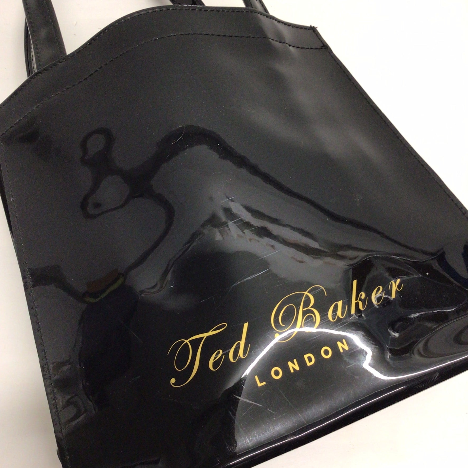 Ted Baker London Black Shiny Tote Bag