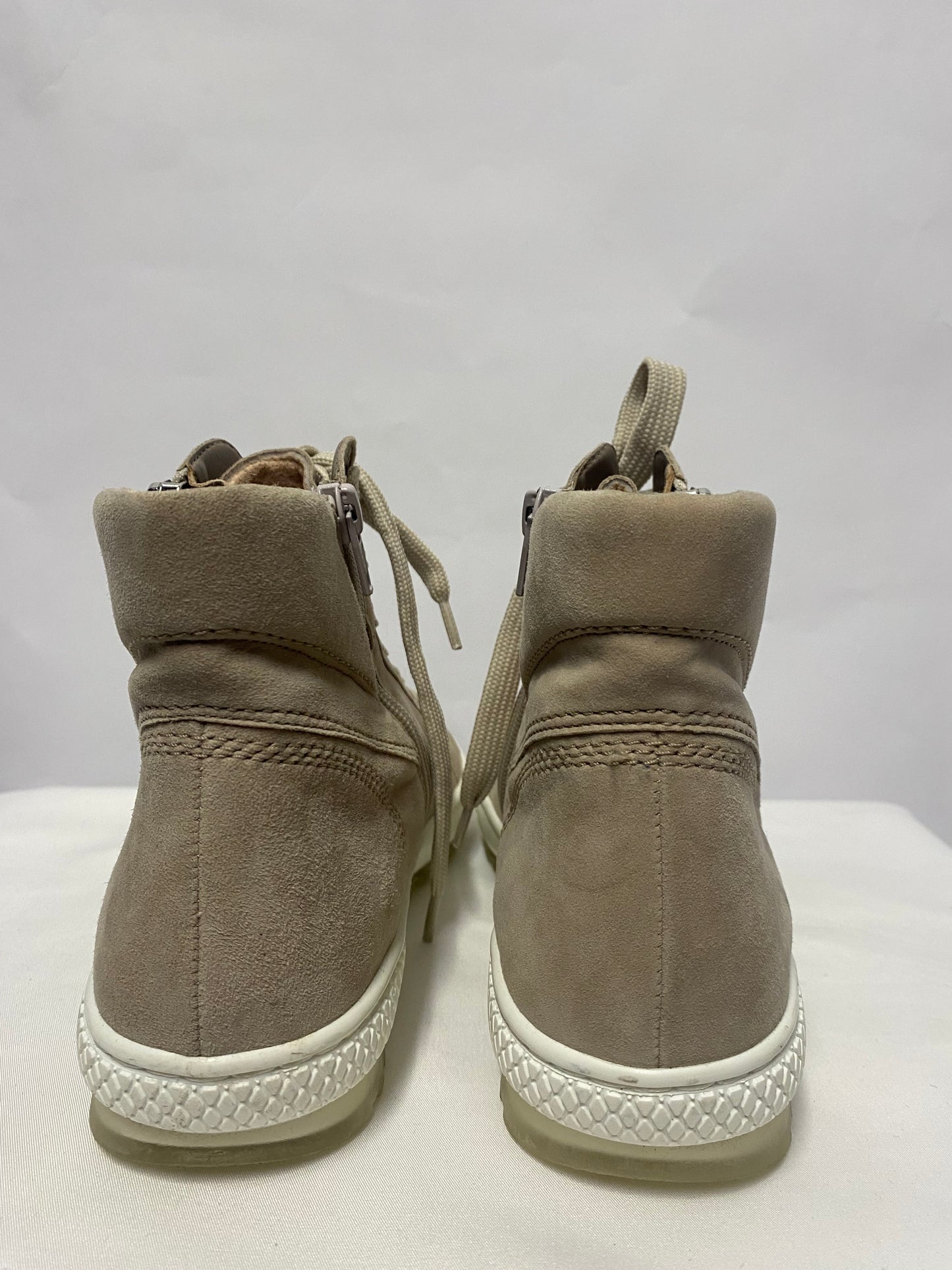 Gabor Beige Suede High Top Trainers 5.5