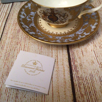 Buckingham Palace - Diamond Jubilee 2012 Teacup & Saucer (in box)