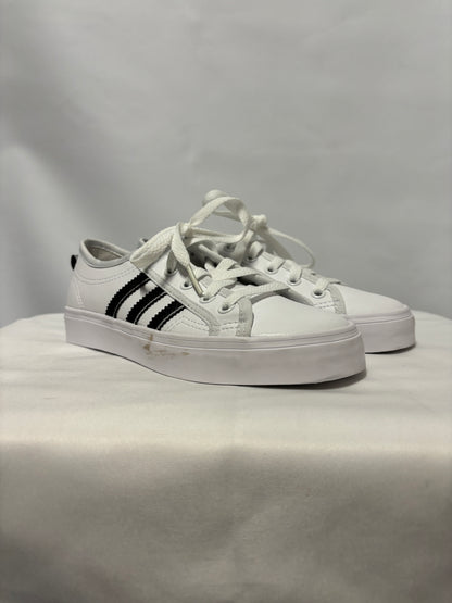 Adidas Originals White Nizza Lace Up Trainers 3