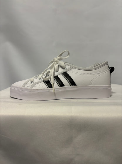 Adidas Originals White Nizza Lace Up Trainers 3