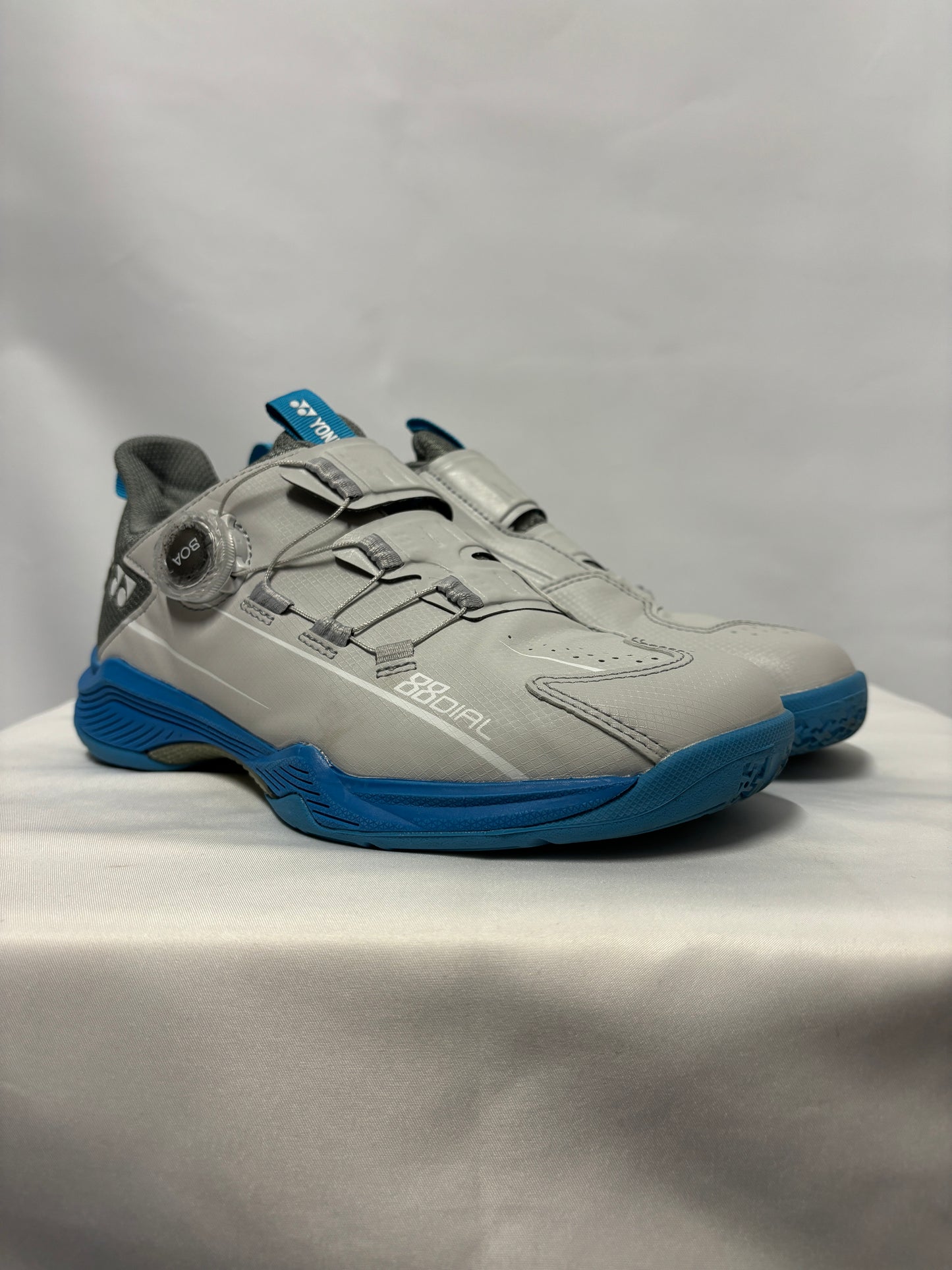 Yonex Grey and Blue 88 Dial BOA Lace System Trainers 5.5