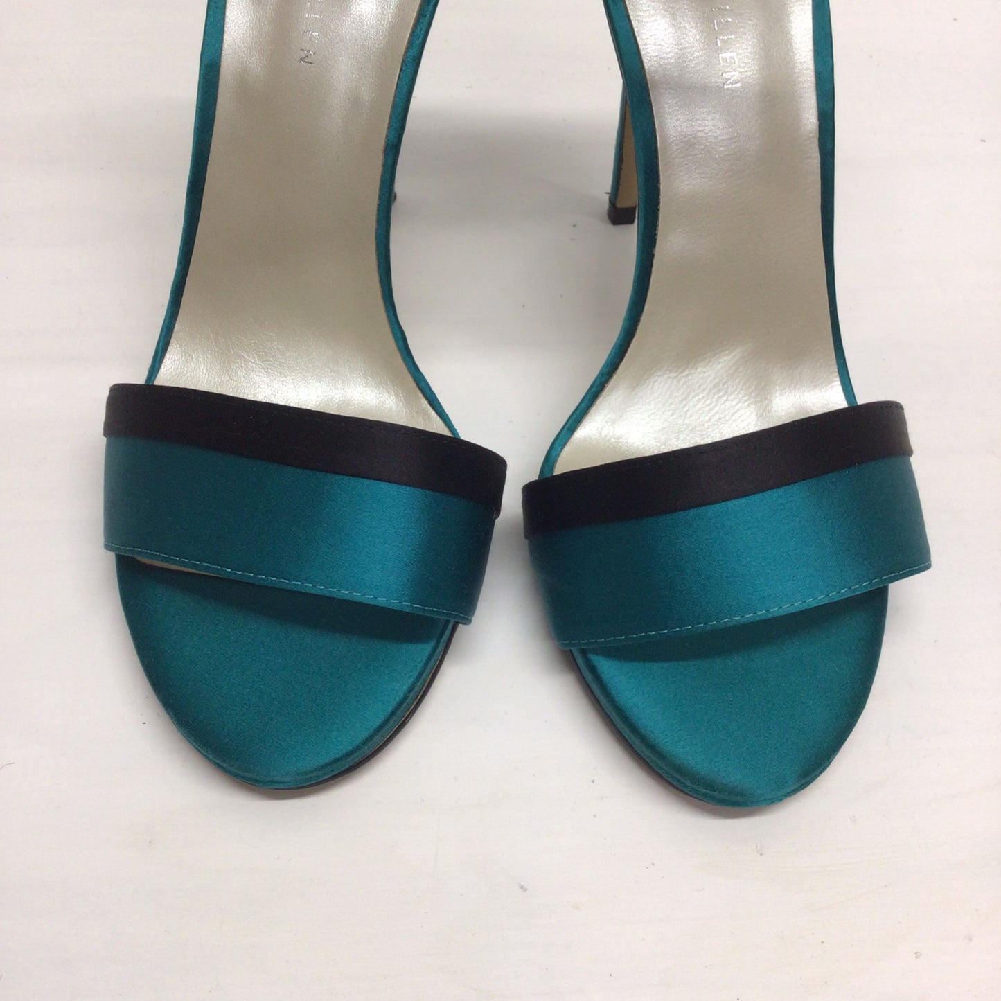 Karen Millen Teal Green & Black Stiletto Sandals Size EU 41 (UK 7)