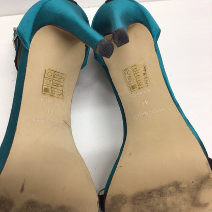 Karen Millen Teal Green & Black Stiletto Sandals Size EU 41 (UK 7)