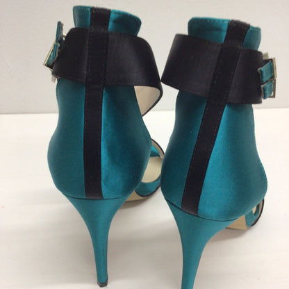 Karen Millen Teal Green & Black Stiletto Sandals Size EU 41 (UK 7)