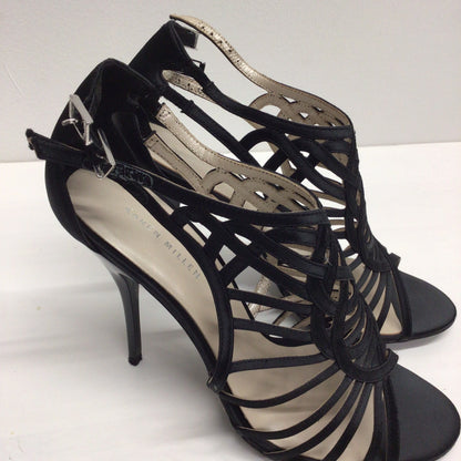 Karen Millen Black Lattice Stiletto Sandals Size EU 41 (7 UK)