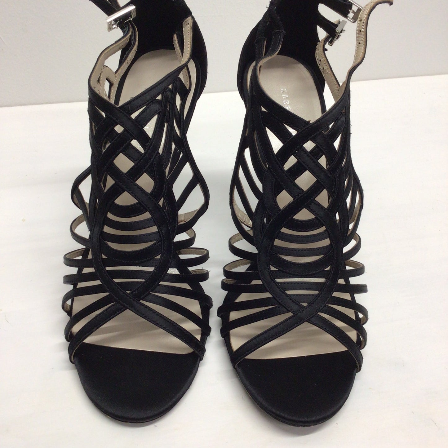 Karen Millen Black Lattice Stiletto Sandals Size EU 41 (7 UK)