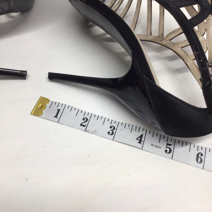 Karen Millen Black Lattice Stiletto Sandals Size EU 41 (7 UK)